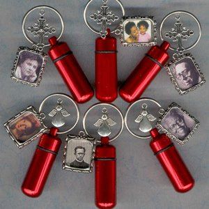 Red Cremation Jewelry Keepsake Urn Cremation Urn Jewelry Urn Small Urn Mini